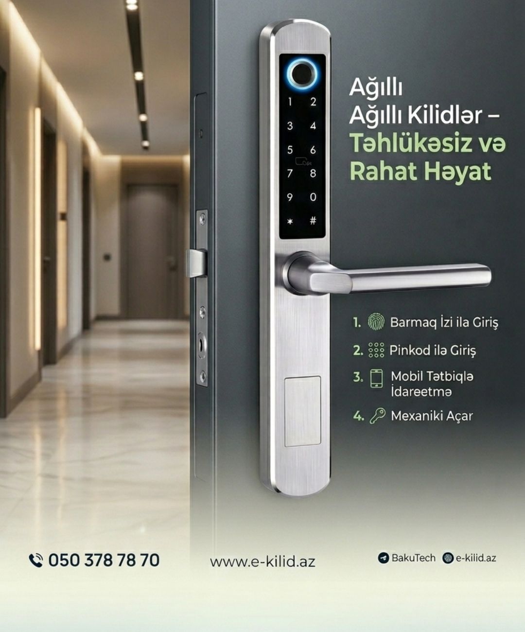 otel kilidi elektron smart kilid
